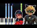 Miraculous ladybug - Adrienette Slow Dance (Piano Tutorial)