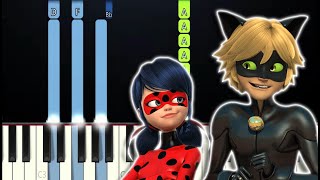 Miraculous ladybug - Adrienette Slow Dance (Piano Tutorial) Resimi