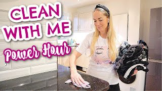 CLEAN WITH ME 2021 |  POWER HOUR SPEED CLEAN  |  DAILY CLEANING ROUTINE  |  Emily Norris AD