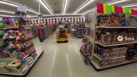 A video of walking around 1980s America by sora 2