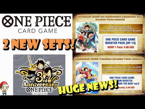 OP-13 & PRB-02 Officially Revealed! HUGE New One Piece TCG Sets 