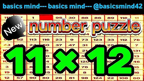 New number puzzle 11×12
