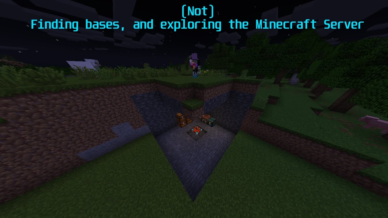 Exploring on the Minecraft Server - YouTube