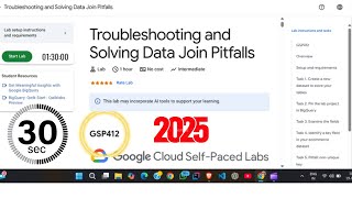 Troubleshooting and Solving Data Join Pitfalls | #qwiklabs | #arcade2025 | Lab Solution 2025 #GSP412