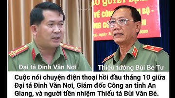 Nóng Cuộc Nói Chuyện...Đại tá Đinh Văn Nơi với Cựu Giám Đốc Thiếu Tướng Bùi Bé Tư..