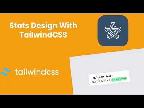 Stats design using TailwindCSS v3 | Tailis #tailwind #tailwindcss # ...