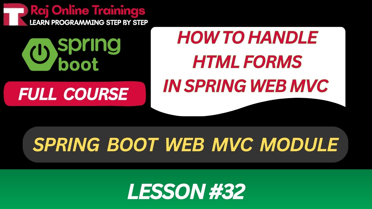 Complete Spring Boot Tutorial | Handle HTML Forms in Web MVC - YouTube
