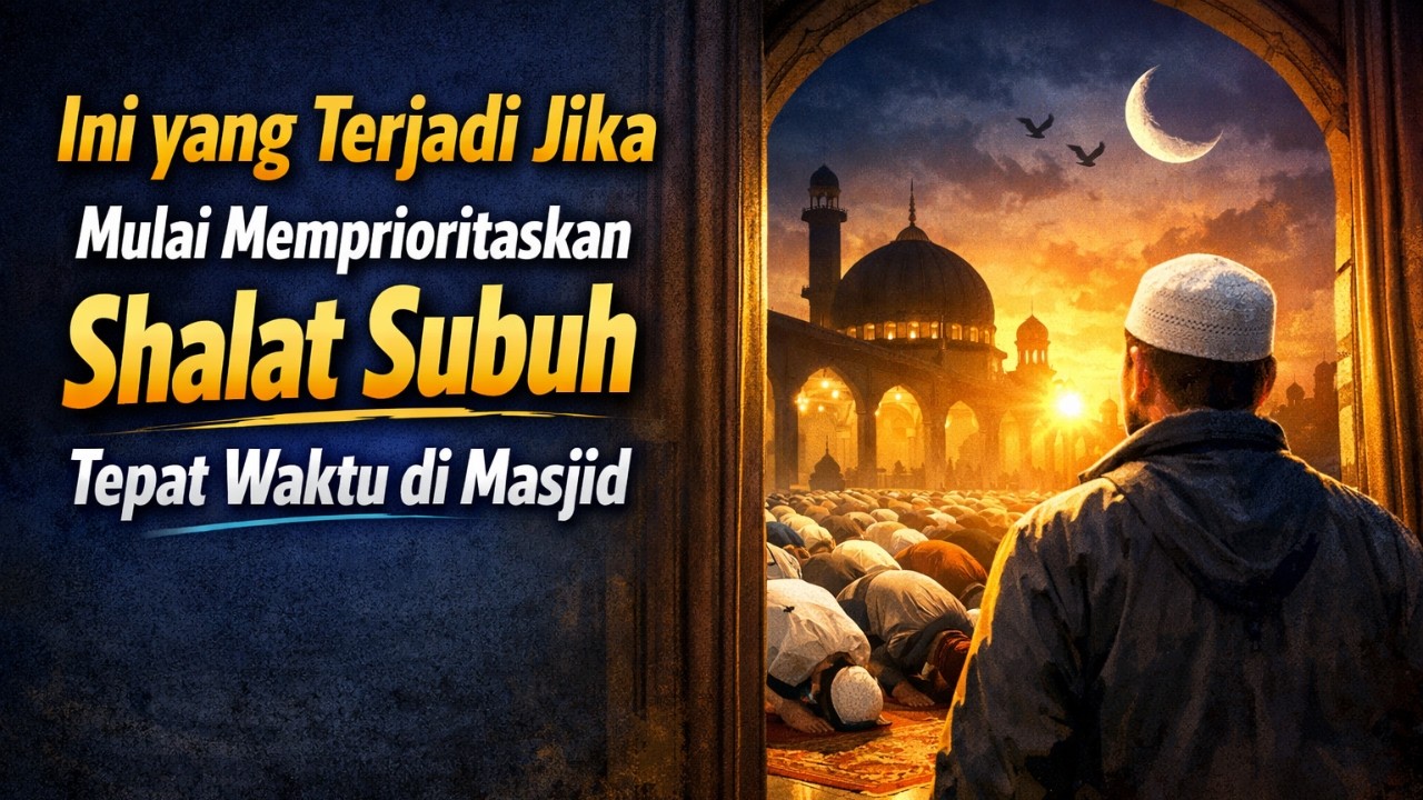 Ini yang Terjadi Jika Mulai Memprioritaskan Shalat Subuh Tepat Waktu di Masjid