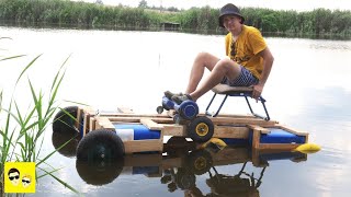ELECTRIC CATAMARAN AMPHIBIA - floating gyroboard DIY by Interesting Ficus 4,720 views 2 years ago 7 minutes, 46 seconds