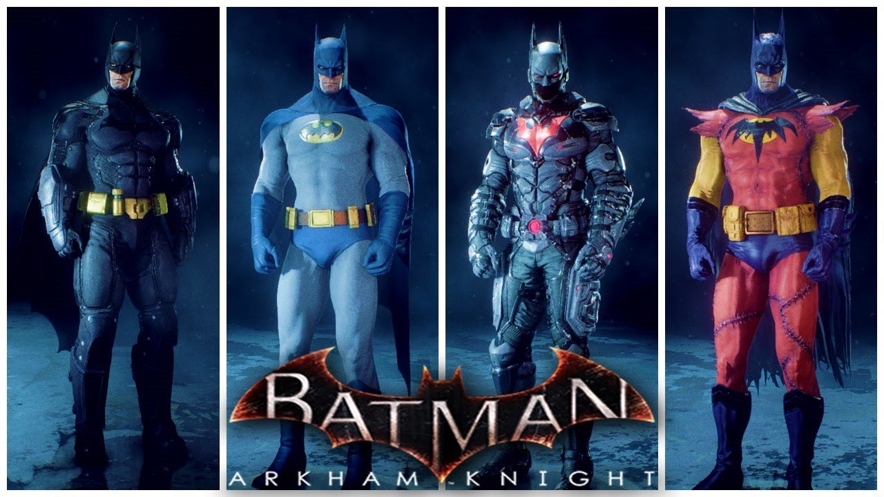 Batman: Arkham Knight - Todos os Trajes!!! (All Costumes/Skins)  [ATUALIZADO] - YouTube