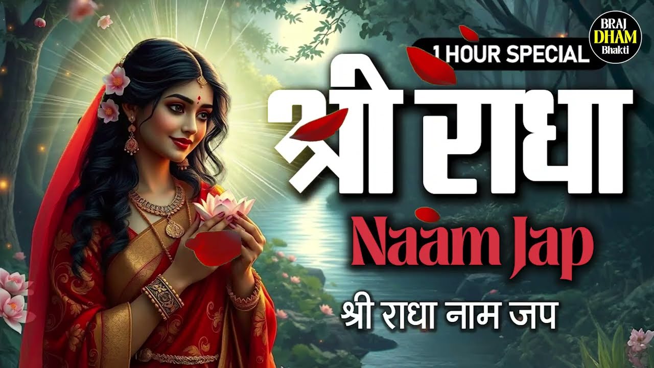 अखंड श्री राधा नाम जप 11000 Baar Shri Radha Naam Jaap 11000 Times Radha Naam Dhun | Braj Dham Dhun