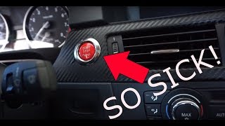 E92 RED F1 STYLE FERRARI PUSH BUTTON  START | PUSH BUTTON START | INSTALL