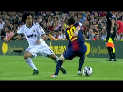 Lionel Messi Humiliates Marcelo and Ramos ● Magic Body Feint | HD
