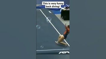 This is very funny back diving in gymnastics #shorts #funny #funnyvideo #gymnast