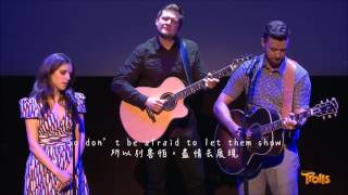 Video thumbnail of "Justin Timberlake & Anna Kendrick - True Colors (live ver. with 中英字幕)"