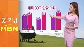 한낮 내륙 30도 안팎 더위…자외선·오존↑