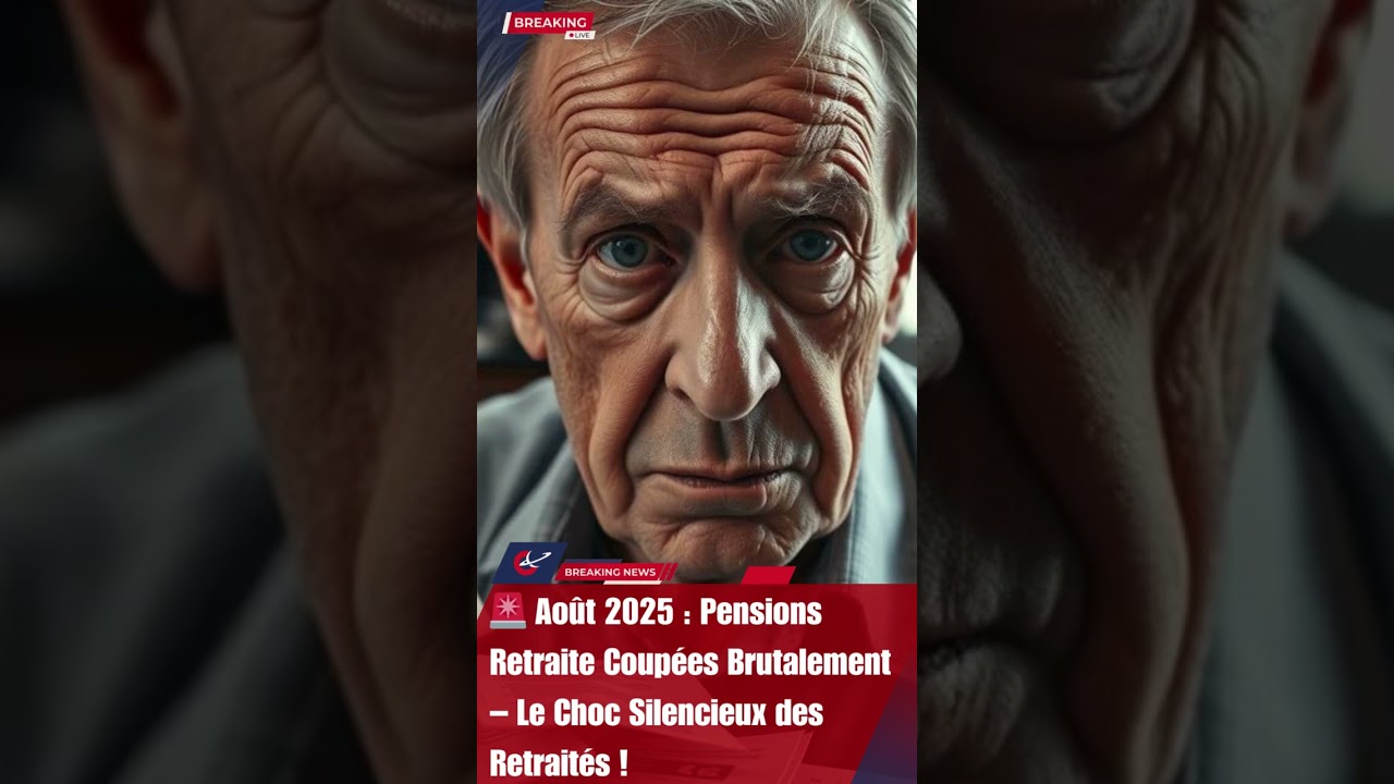 🚨 Août 2025 : Pensions Retraite Coupées Brutalement – Le Choc Silencieux des Retraités !