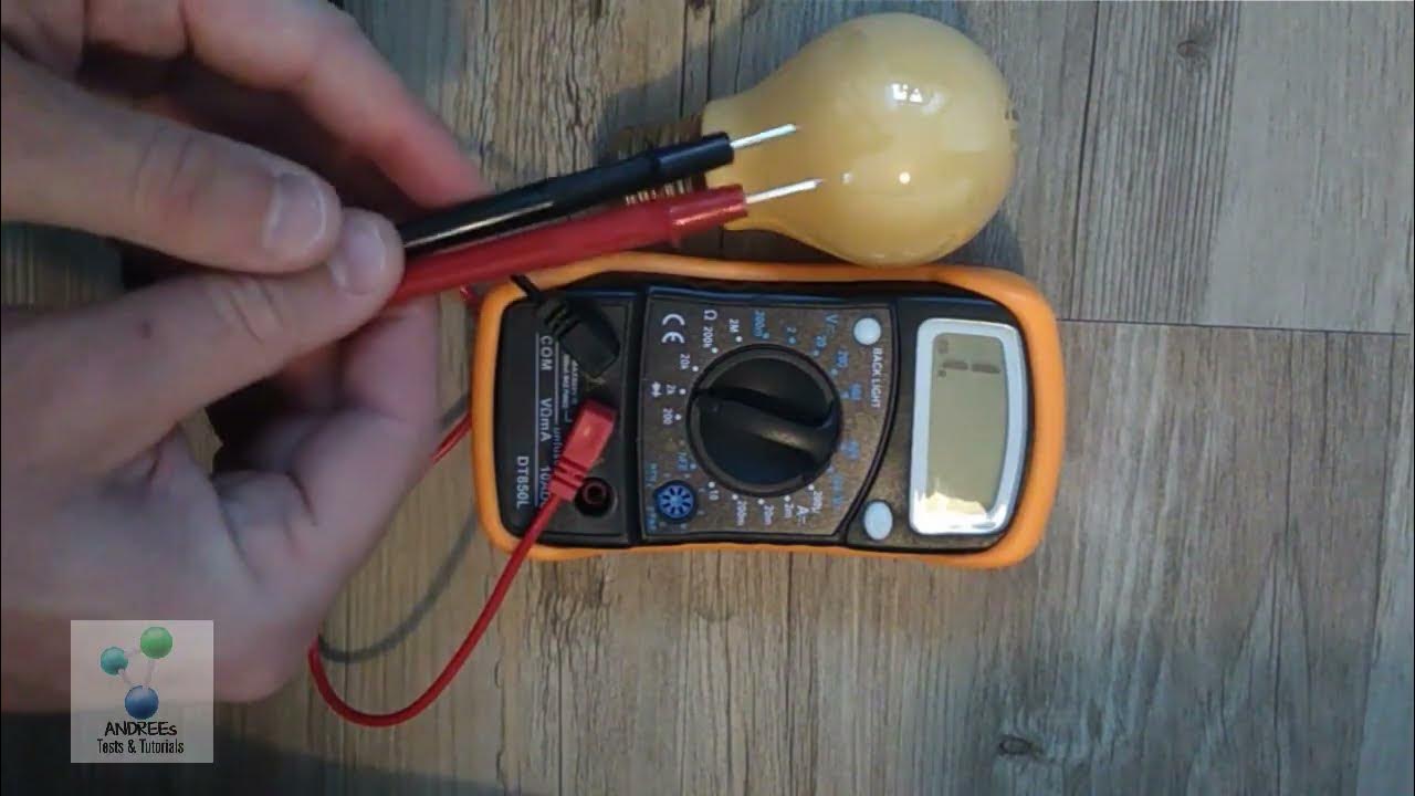 Multimeter Glühbirne prüfen 2 Varianten YouTube