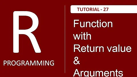 How to return value from Function in R : Tutorial # 27