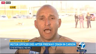 CHP gives an update on Manhattan Beach motorcycle officer that died after crash