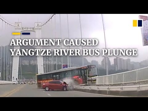 Passenger-driver argument caused Yangtze River bus plunge in China