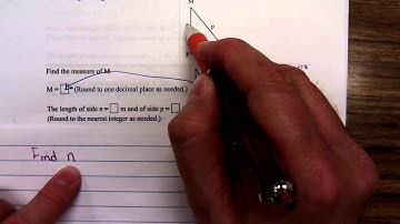 Math 1316 Right Triangle Trigonometry