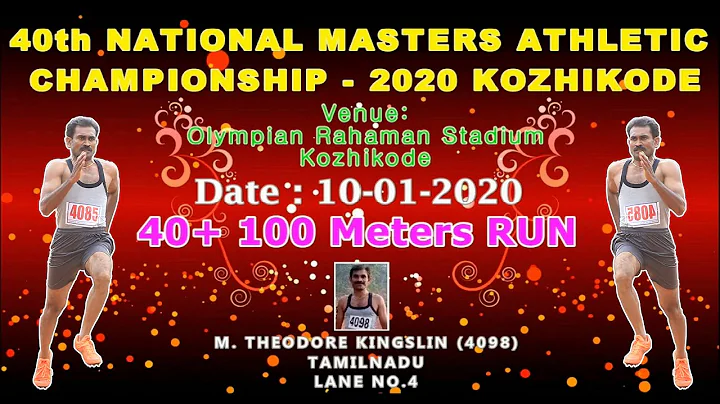 Theodore Kingslin on 100 Meters Run @ 40th Nationa...