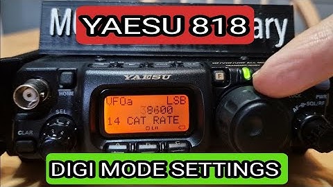 YAESU 817/8 - Settings for Digimodes