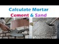 How To Calculate Mortar in Brick Work (Mortar, Cement &amp; Sand)