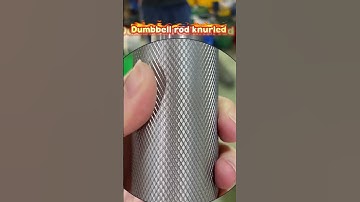 Dumbbell rod knurled #thread#knurlingmachine#machine#threadmachine#Sportsequipmentknurling