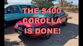 The $400 95 Corolla is FINISHED, how did it come out?