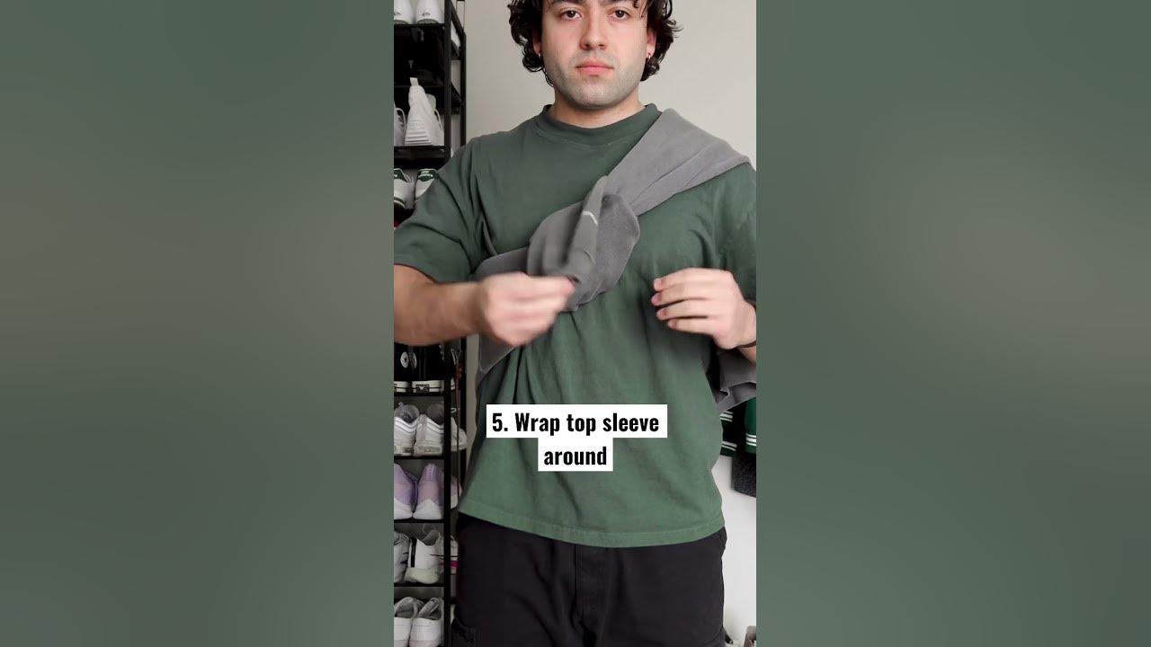 How To Tie A Hoodie #mensfashion #fashion #styletips #shorts