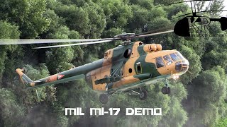 Mil Mi-17 demo flight practice over Tisza River, Szolnok