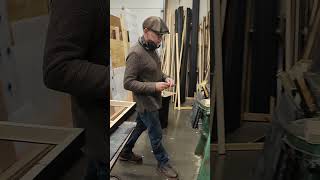 Finishing the frame with gold slip