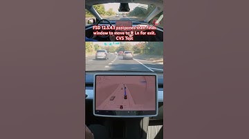 FSD 12.5.4.1 postpones then finds window to move to R Ln for exit. CVS Test #teslafsd #fsdbeta #fsd