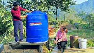 The process of installing clean water tanks, repairing stoves. The great happiness of TU & DAU