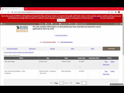 How To Upload Documents to the WorkSource Portal/GEO