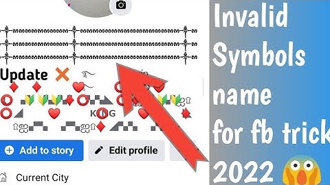 how to make invalid symbols name fb trick 2022 || long invalid symbols without update || working💯