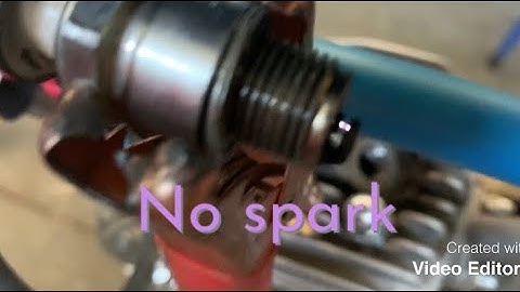 How to test for spark (motorized bike)