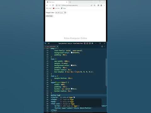 Input Date CSS Style #htmlcss - YouTube