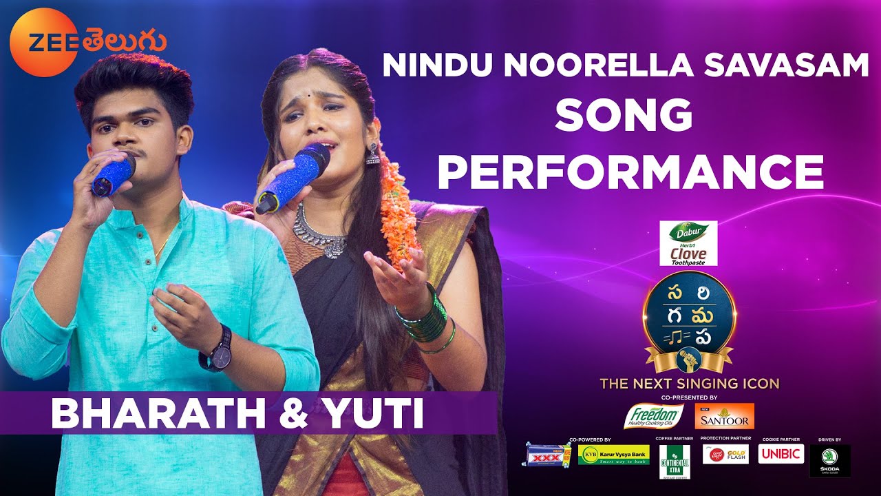 Nindu Noorella Savasam Song Performance by Bharat  Yuti  SA RE GA MA PA The Next Singing ICON