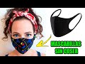 5 Ideas increíbles para hacer mascarillas SIN COSER, SIN ELÁSTICOS | Ideas  de reciclar ropa | #DIY