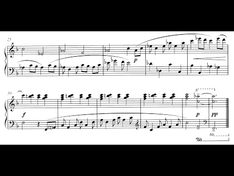 Peter Maxwell Davies - A Postcard from Sanday for Piano, Op. 318 (2012) [Score-Video]