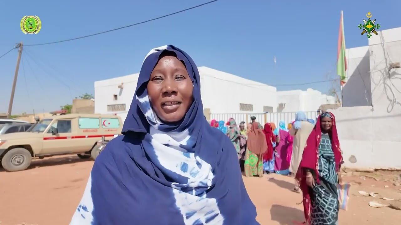 فعاليات اليوم الأول من نشاطات القافلة الطبية العسكرية في مدينة مقامة بولاية غورغول..