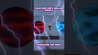 Gojo Uses 200% Hollow Purple #shorts #melonsanbox #melonplayground