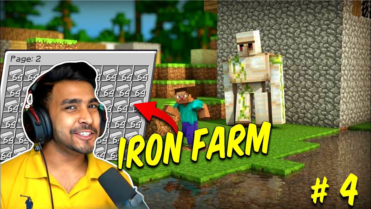 FINALLY I BUILD UNLIMITED IRON FARM | MINECRAFT GAMEPLAY #5 - YouTube