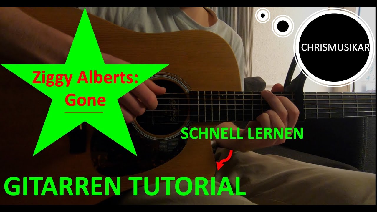 How to play 'Gone' by Ziggy Alberts | GERMAN | Gitarren Tutorial | Guitar lesson