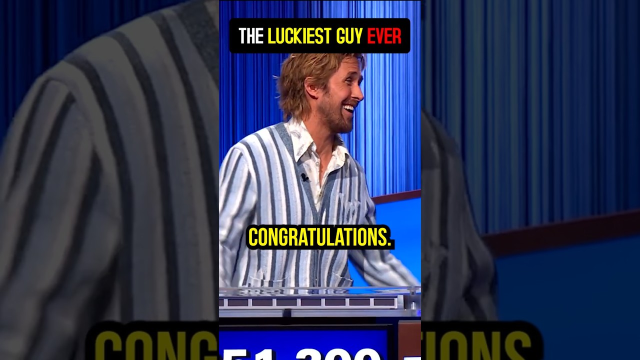 Only Ryan Gosling could get away with this #celebrity #jeopardy
