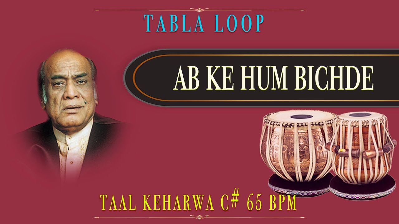 Ab Ke Hum Bichde | Mehdi Hassan | Tabla Loop | C# 65 BPM | Tabla Loops | Keharwa Taal Loop
