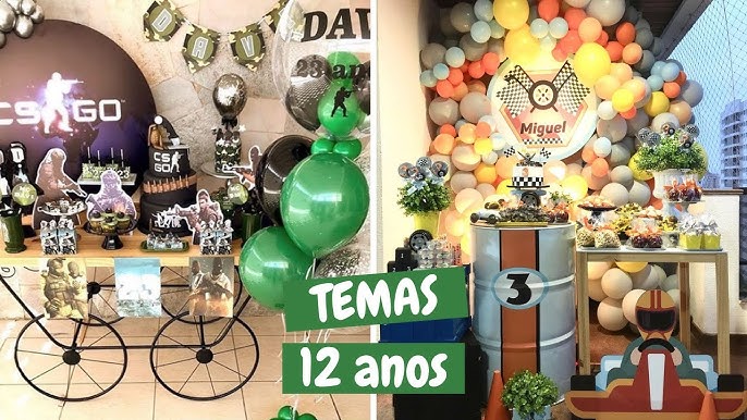 TEMAS CRIATIVOS FESTA 12 ANOS MENINA 